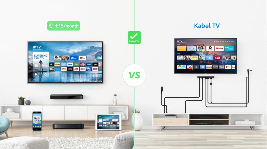 IPTV kopen versus kabel TV vergelijking - IPTV 4K Nederland